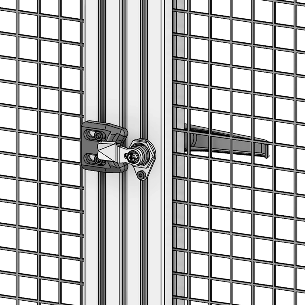 50-120-1 MODULAR SOLUTIONS DOOR PART<br>ANTI-ROTATE FOR HANDLES W/ HARDWARE